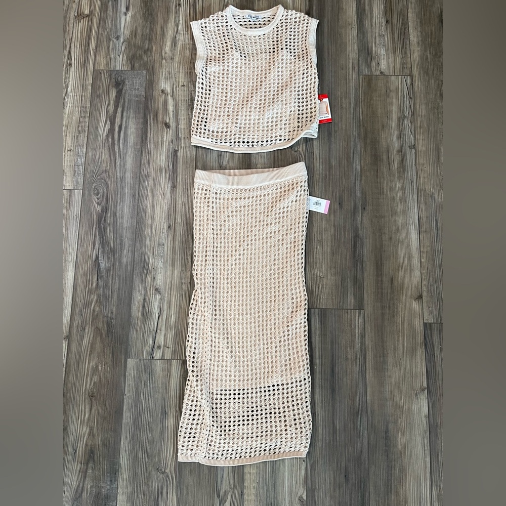 Steve Madden Cream Knit 2 piece set